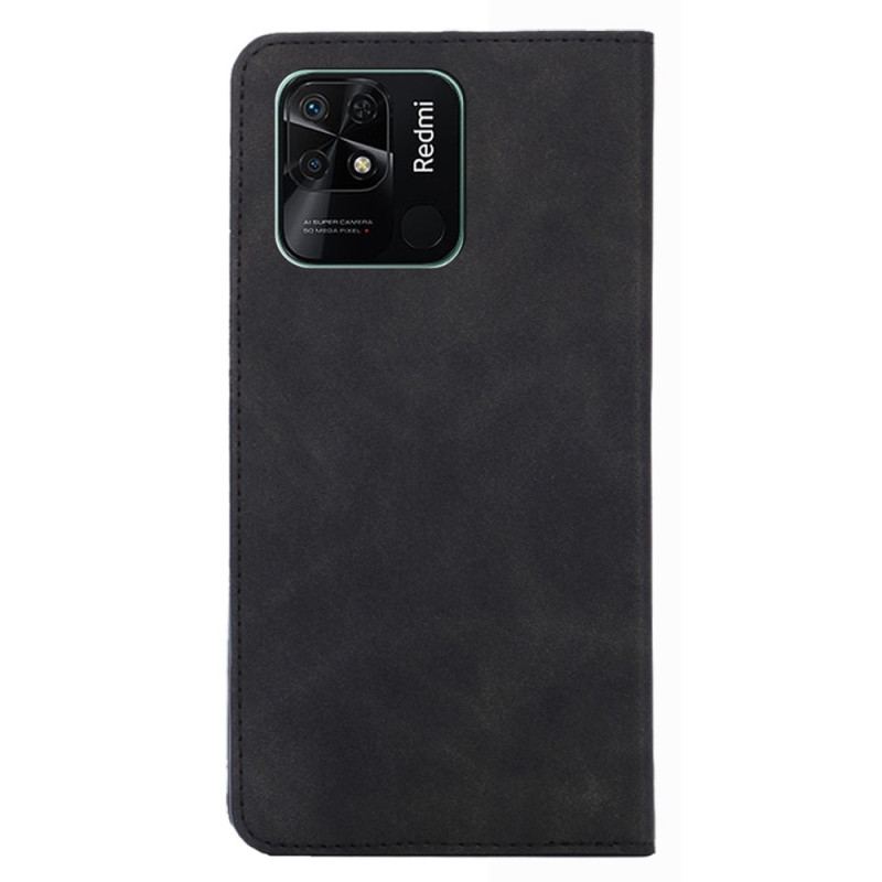 Capa De Celular Para Xiaomi Redmi 10C Flip Toque De Pele