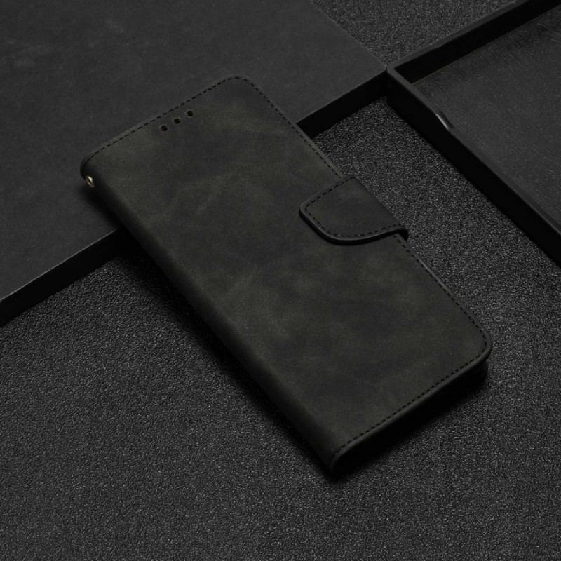 Capa De Couro Para Xiaomi Redmi 10C Cordão De Cor Sólida