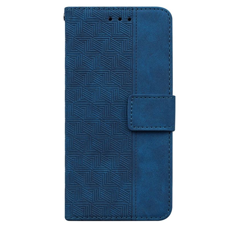 Capa De Couro Para Xiaomi Redmi 10C De Cordão Padrão De Tiras