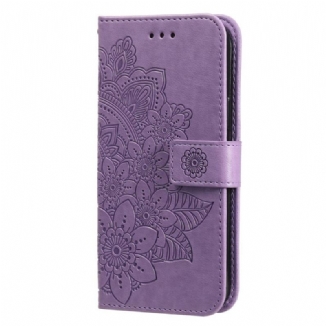 Capa Em Pele Para Xiaomi Redmi 10C De Cordão Mandala Strappy