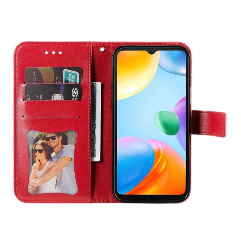 Capa Em Pele Para Xiaomi Redmi 10C De Cordão Mandala Strappy