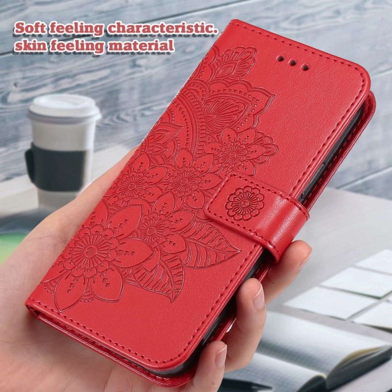 Capa Em Pele Para Xiaomi Redmi 10C De Cordão Mandala Strappy