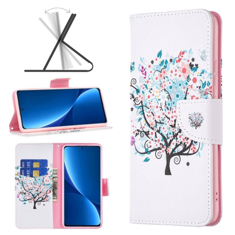 Capa Flip Para Xiaomi Redmi 10C Árvore Florida