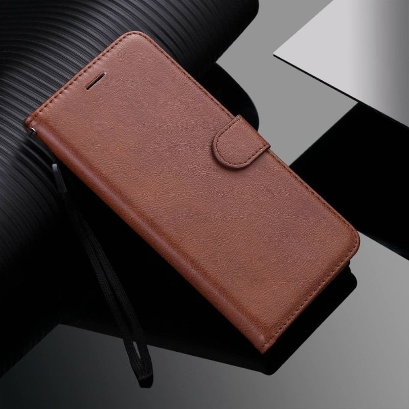 Capa Flip Para Xiaomi Redmi 10C De Cordão Simples Com Alça