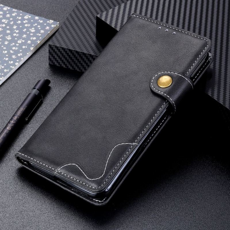 Capa Flip Para Xiaomi Redmi 10C Costuras Extravagantes