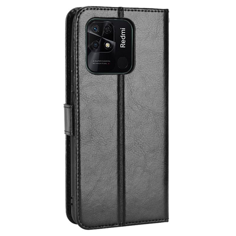 Capa Flip Para Xiaomi Redmi 10C Couro Falso Chamativo