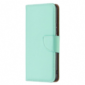 Capa Flip Para Xiaomi Redmi 10C Fecho Oblíquo De Lichia