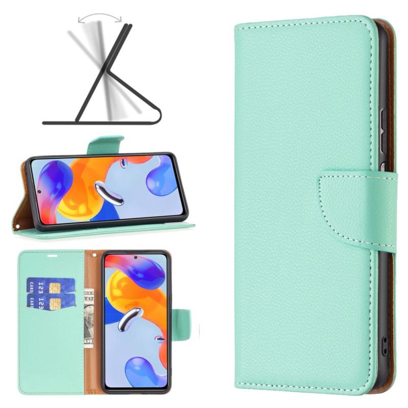 Capa Flip Para Xiaomi Redmi 10C Fecho Oblíquo De Lichia