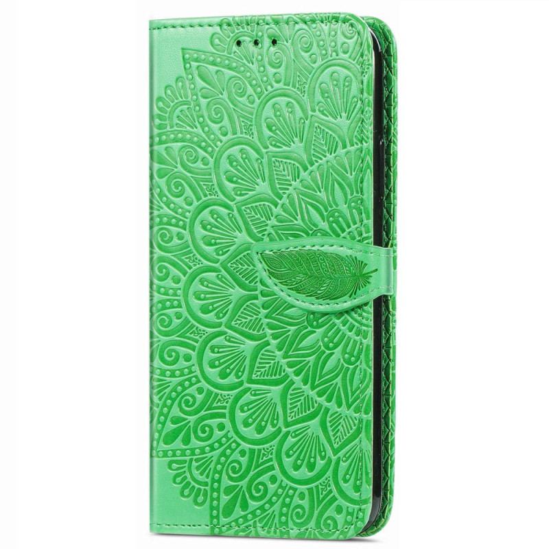 Capa Flip Para Xiaomi Redmi 10C Folhas Tribais