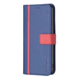 Capa Flip Para Xiaomi Redmi 10C Imitação De Couro Texturizado Binfen Color