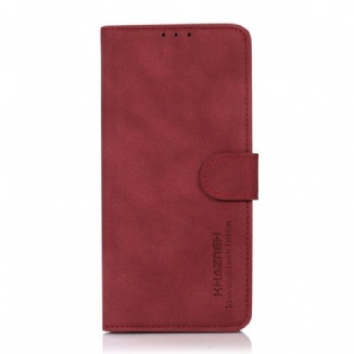 Capa Flip Para Xiaomi Redmi 10C Khazneh Moda Efeito Couro