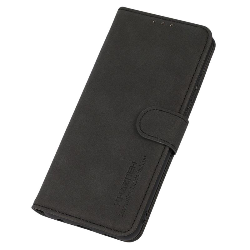 Capa Flip Para Xiaomi Redmi 10C Khazneh Moda Efeito Couro