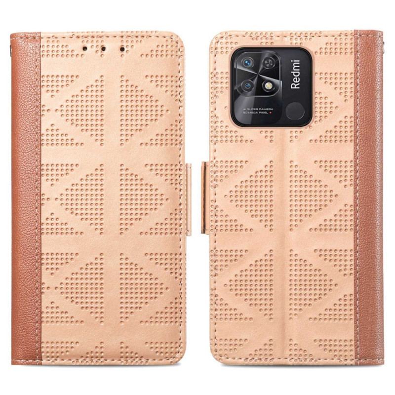 Capa Flip Para Xiaomi Redmi 10C À Moda