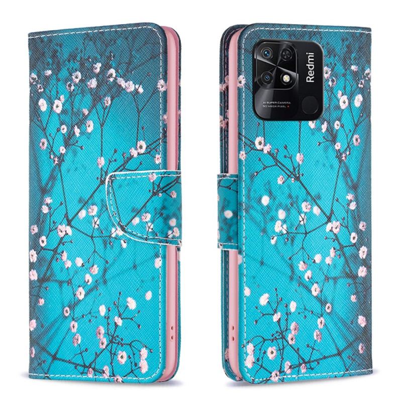 Capa Flip Para Xiaomi Redmi 10C Ramos Floridos