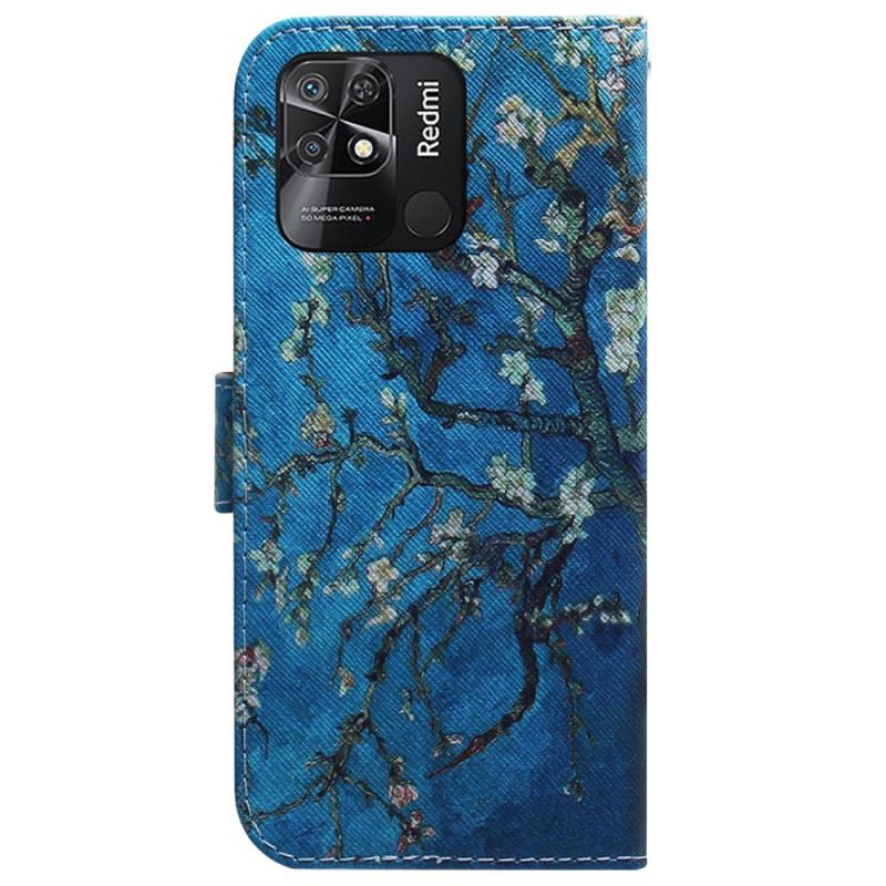 Capa Flip Para Xiaomi Redmi 10C Ramos Floridos