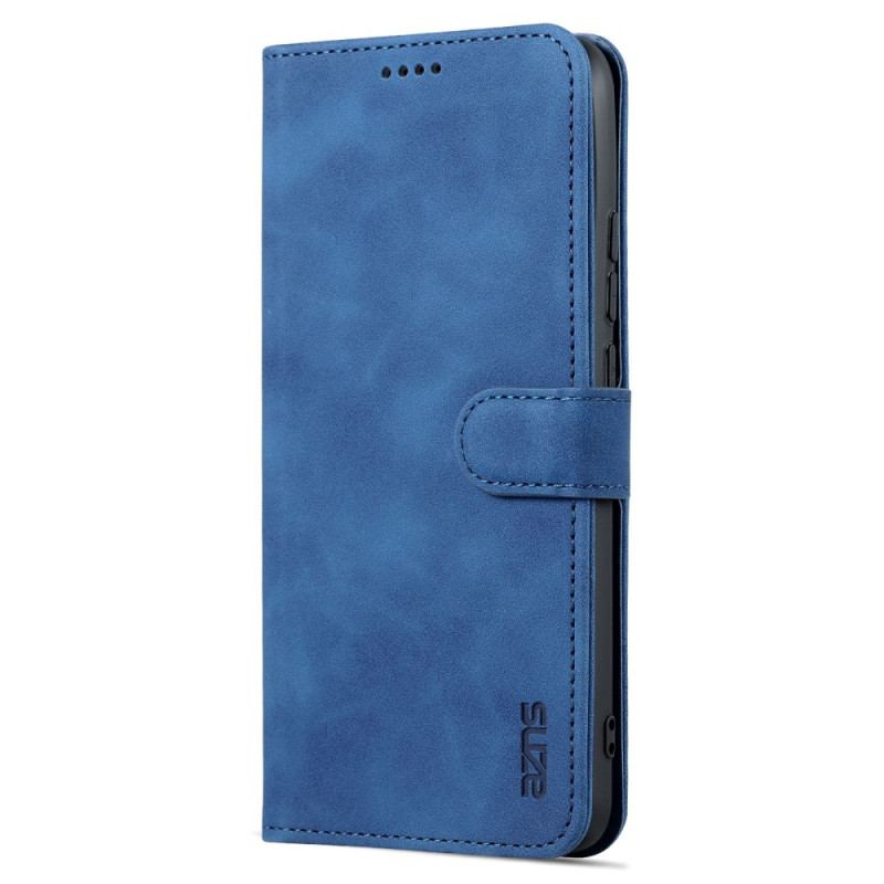 Capa Folio Para Xiaomi Redmi 10C Couro Sintético Azns