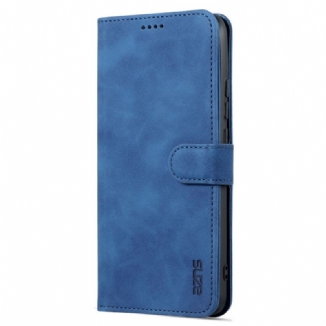 Capa Folio Para Xiaomi Redmi 10C Couro Sintético Azns