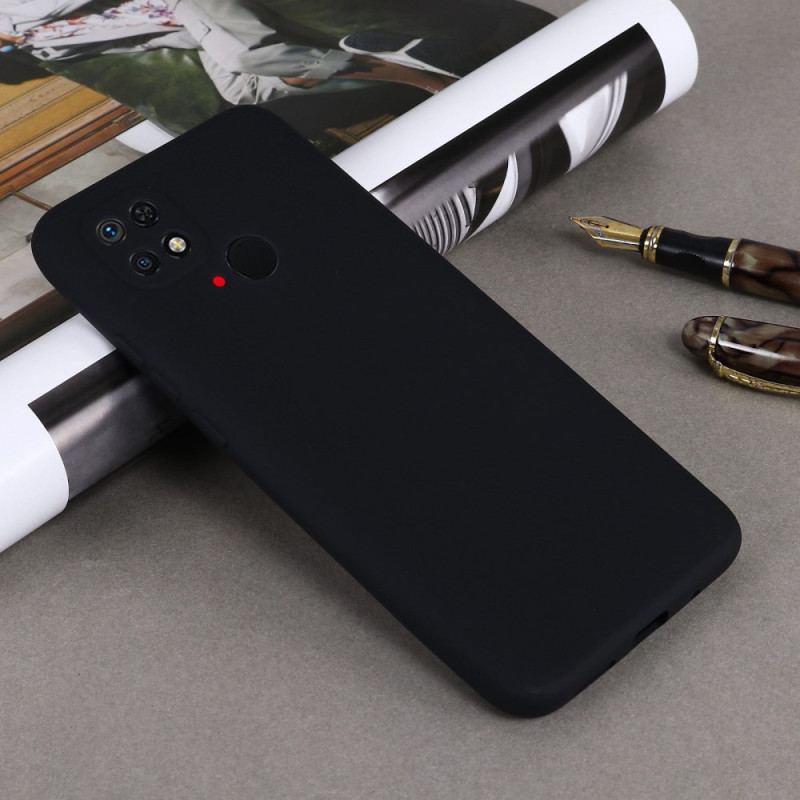 Capa Para Xiaomi Redmi 10C De Cordão Tiras De Silicone Líquido