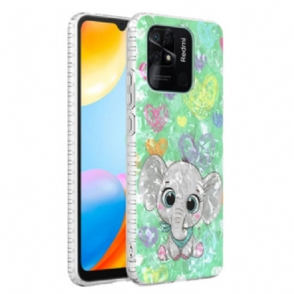 Capa Para Xiaomi Redmi 10C Elefante Estiloso