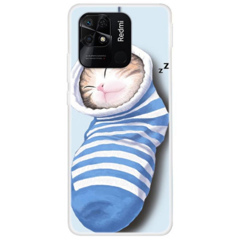 Capa Para Xiaomi Redmi 10C Gatinho Dormindo