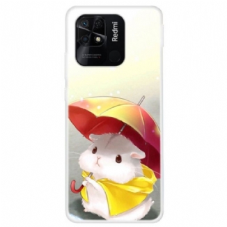 Capa Para Xiaomi Redmi 10C Hamster Na Chuva