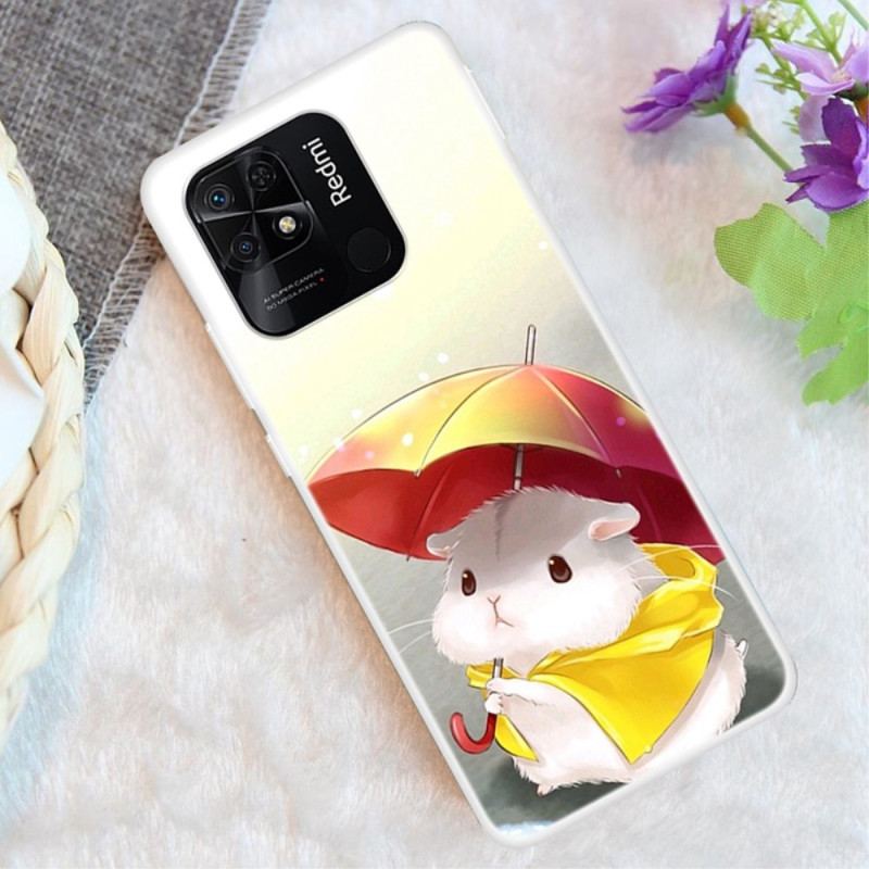 Capa Para Xiaomi Redmi 10C Hamster Na Chuva