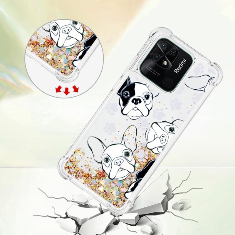 Capa Para Xiaomi Redmi 10C Lantejoulas Mr Dog