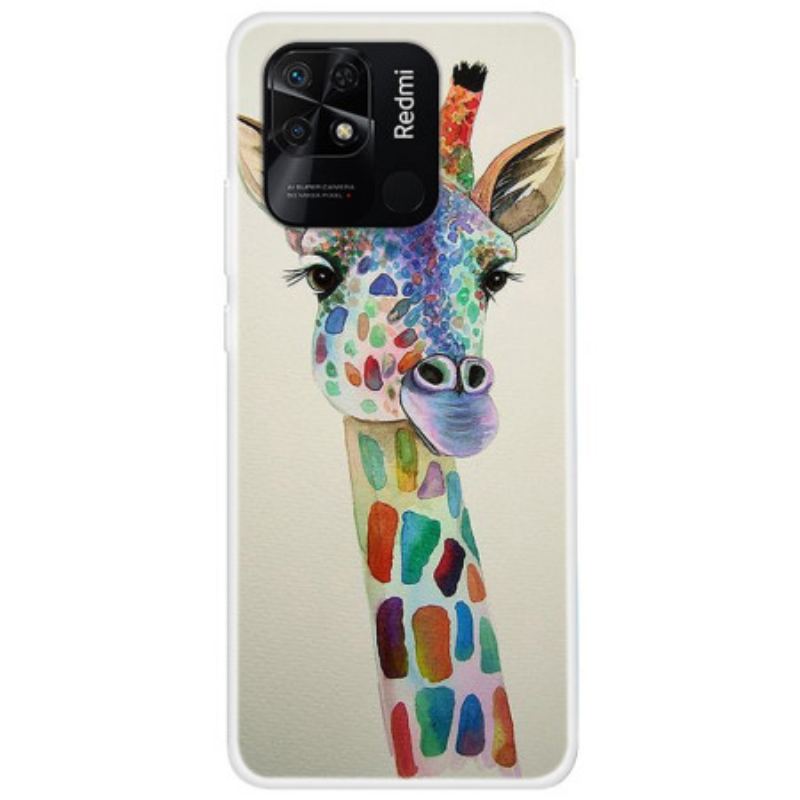 Capa Para Xiaomi Redmi 10C Linda Girafa