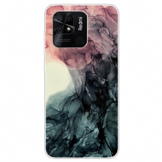 Capa Para Xiaomi Redmi 10C Mármore Aquarela