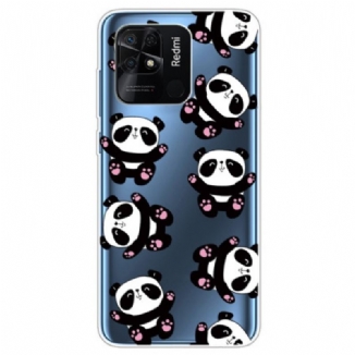 Capa Para Xiaomi Redmi 10C Múltiplos Pandas Sem Costura