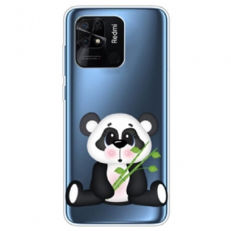 Capa Para Xiaomi Redmi 10C Panda Bonito Sem Costura