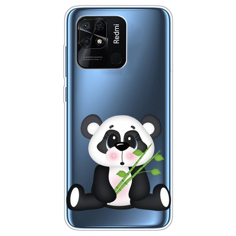 Capa Para Xiaomi Redmi 10C Panda Bonito Sem Costura