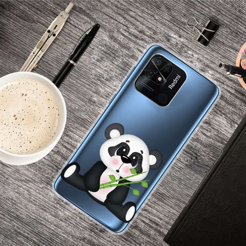 Capa Para Xiaomi Redmi 10C Panda Bonito Sem Costura