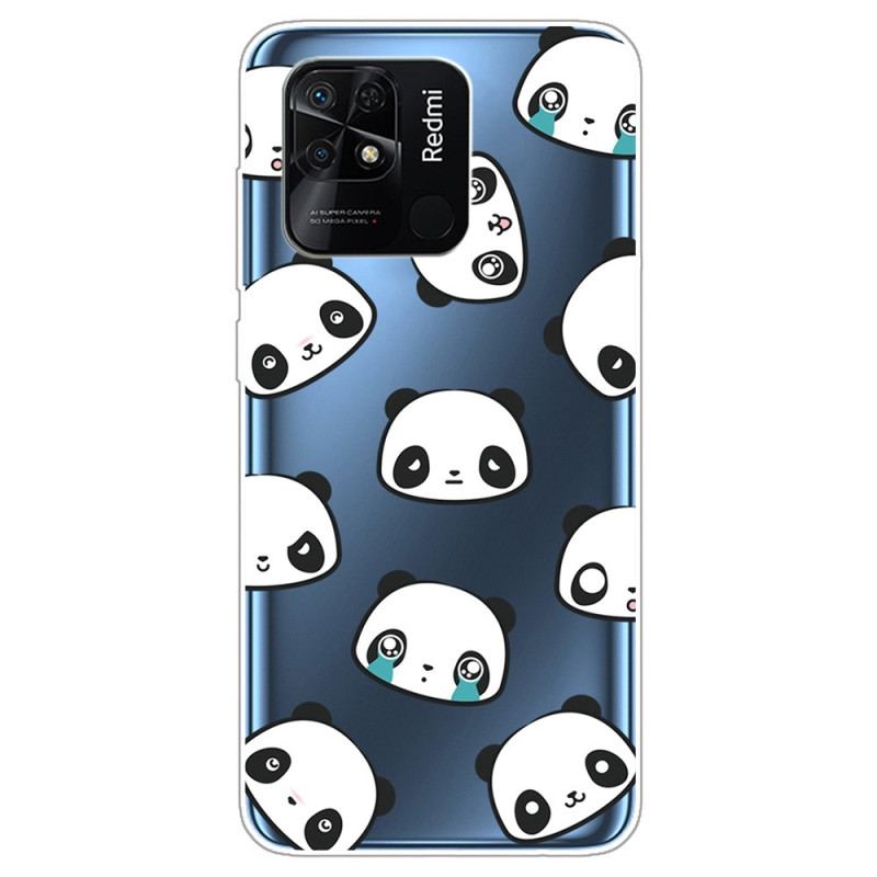 Capa Para Xiaomi Redmi 10C Pequenos Pandas