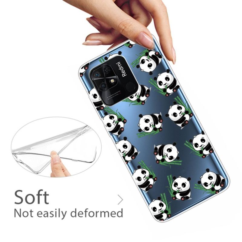 Capa Para Xiaomi Redmi 10C Pequenos Pandas