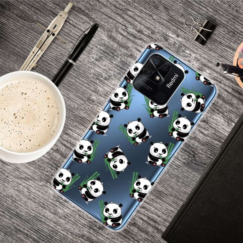 Capa Para Xiaomi Redmi 10C Pequenos Pandas