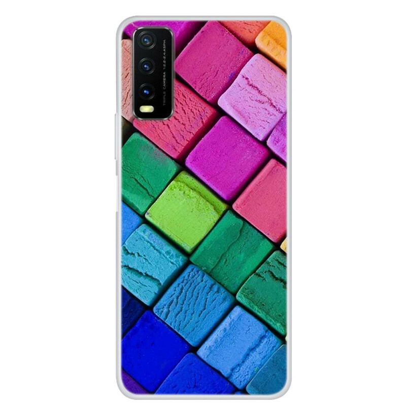 Capa Para Vivo Y20s Cubos Coloridos