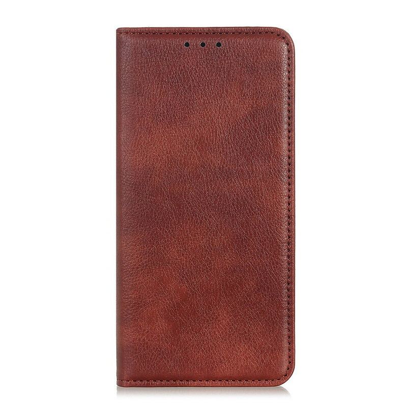 Capa De Celular Para Xiaomi Redmi 9T Flip Couro Rachado Fosco