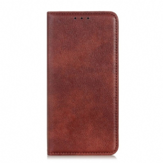 Capa De Celular Para Xiaomi Redmi 9T Flip Couro Rachado Fosco