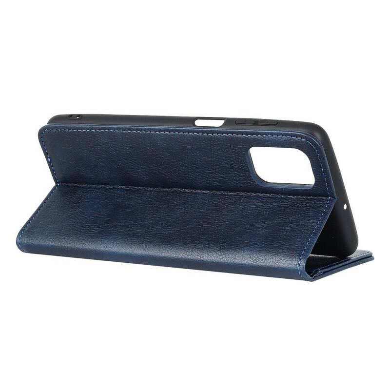 Capa De Celular Para Xiaomi Redmi 9T Flip Couro Rachado Fosco