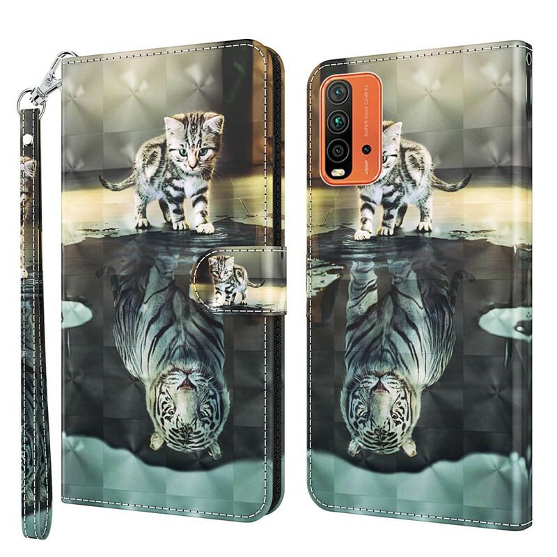 Capa Flip Para Xiaomi Redmi 9T Ernesto O Tigre