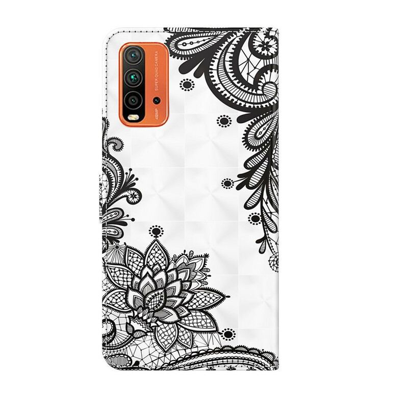 Capa Flip Para Xiaomi Redmi 9T Renda Chique