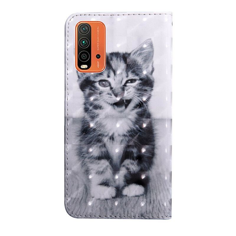 Capa Folio Para Xiaomi Redmi 9T Inácio. O Gatinho