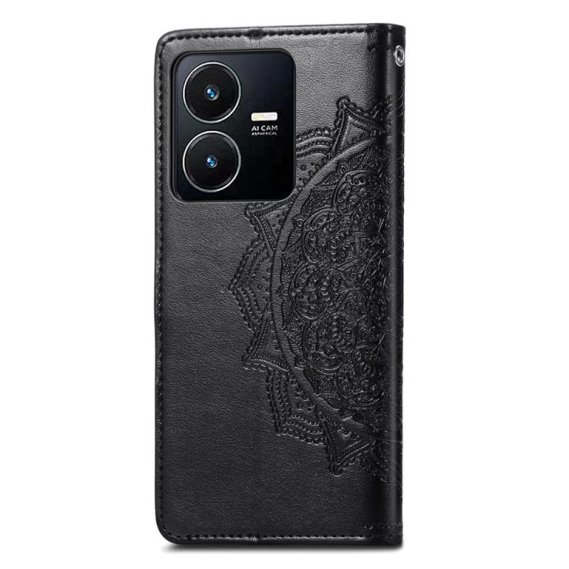 Capa Flip Para Vivo Y35 Barroco-mandala