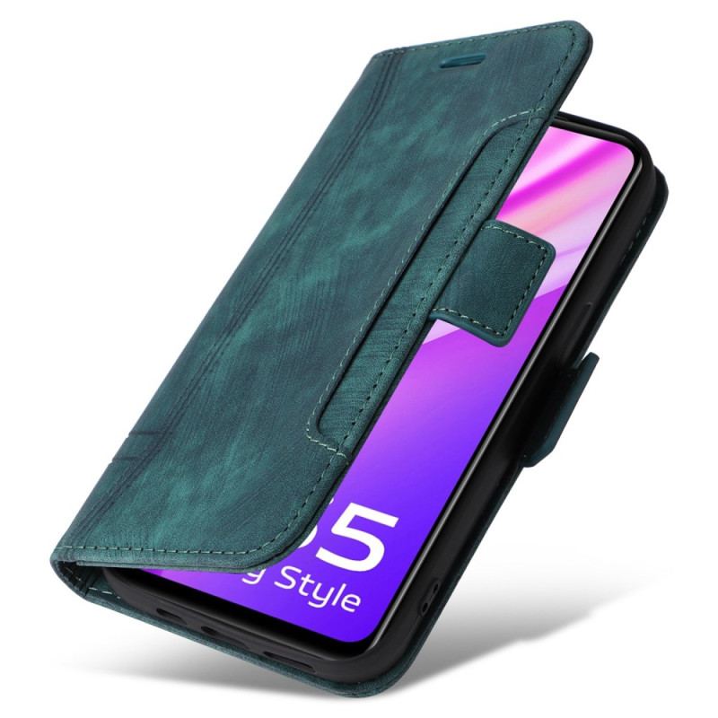 Capa Flip Para Vivo Y35 Porta-cartões Frontal Betopnice