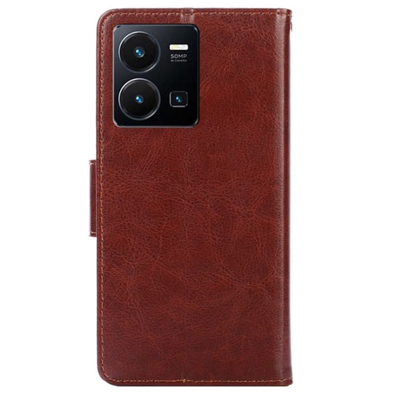 Capa Flip Para Vivo Y35 Vintage