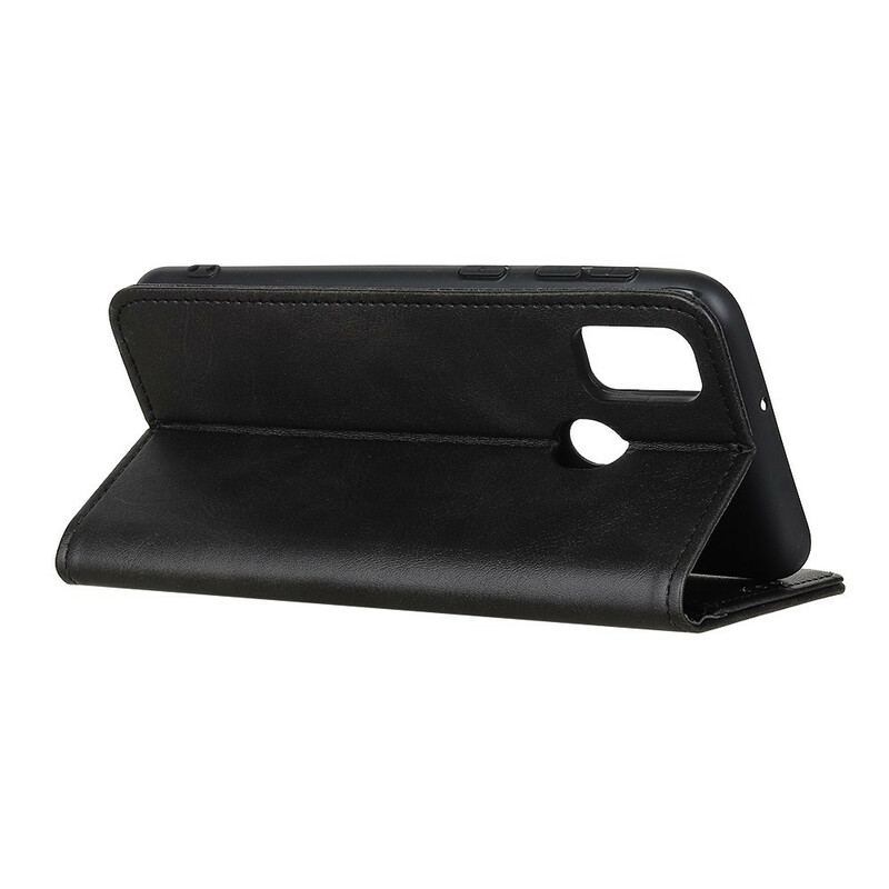 Capa De Celular Para OnePlus Nord N10 Flip Couro Rachado