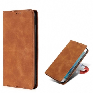 Capa De Celular Para OnePlus Nord N10 Flip Efeito Couro Toque Sedoso