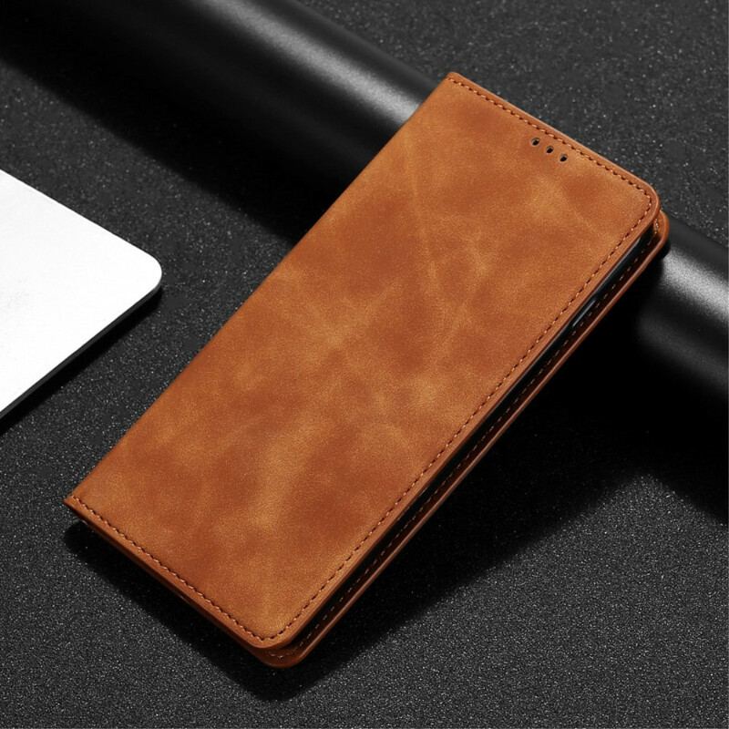 Capa De Celular Para OnePlus Nord N10 Flip Efeito Couro Toque Sedoso