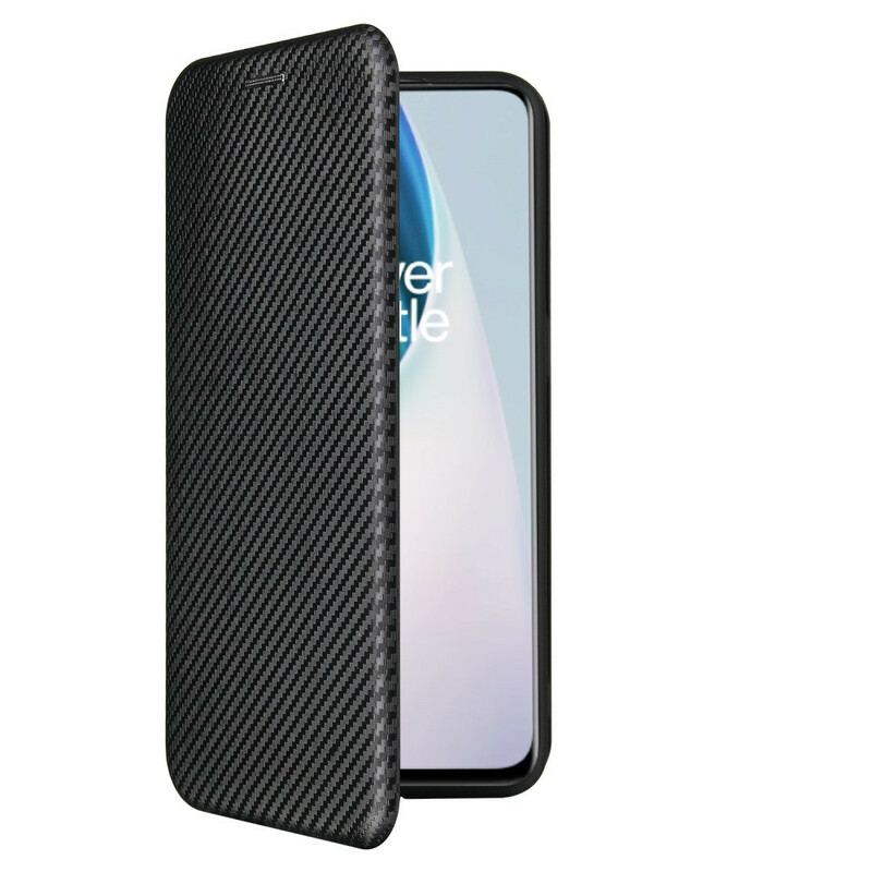 Capa De Celular Para OnePlus Nord N10 Flip Fibra De Carbono